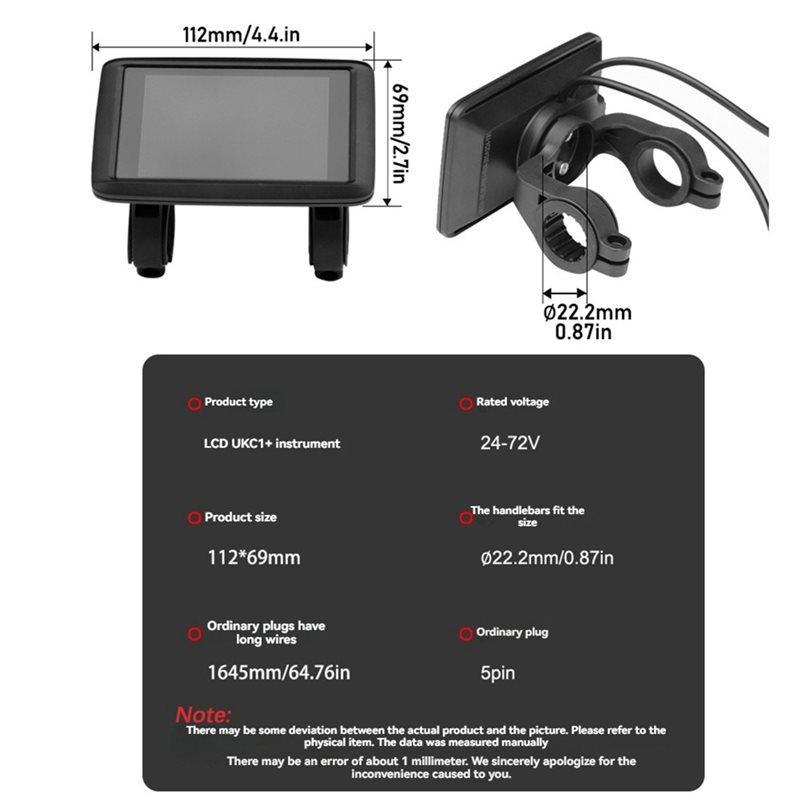 HOES-UKC1+ – wyświetlacz LCD + – Sine Wave Controller 48V 72V 80A recenzja i cena