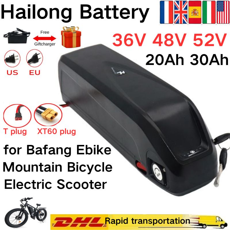 Akumulator Hailong 36V 48V 52V – Ebike Battery 48V 20Ah Hailong recenzja i cena