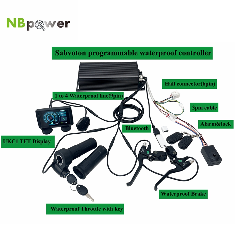 Programowalny sterownik Sabvot – 72V 5000W Hub Motor Kit recenzja i cena