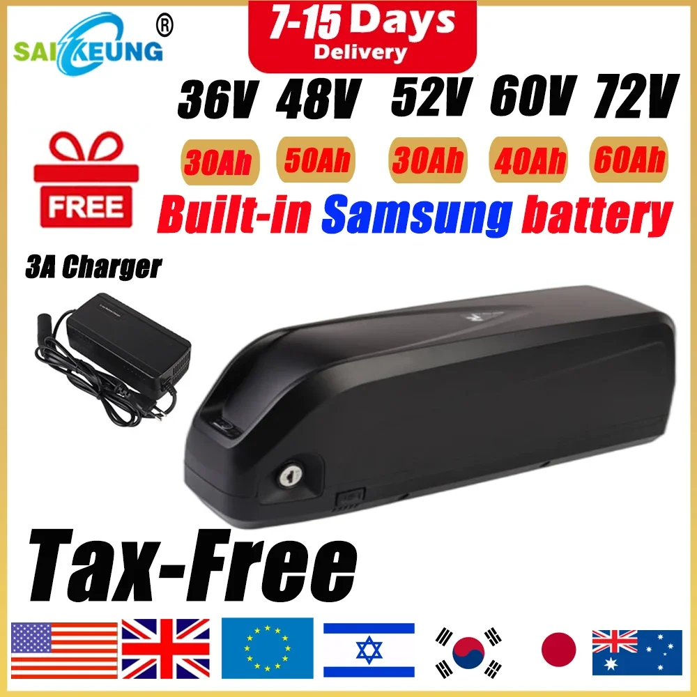 Hailong Polly 48V 52V 60V 36V  – Electric Bicycle Battery 72V 30Ah recenzja i cena